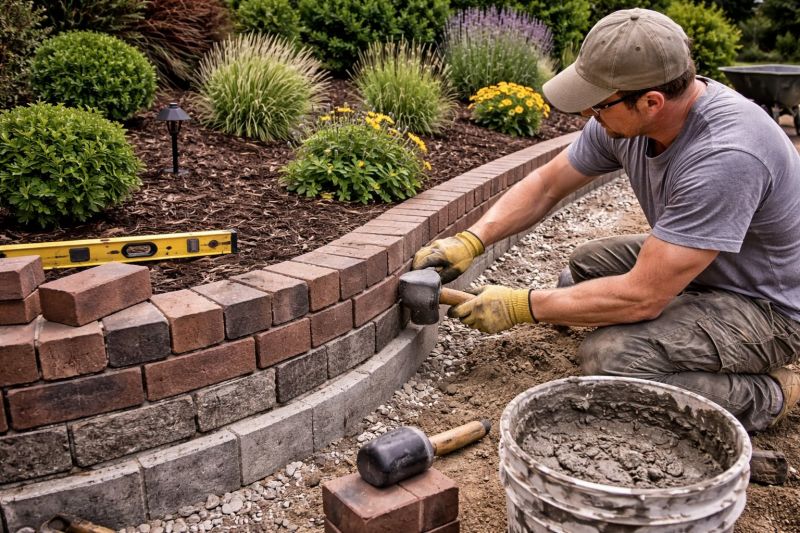 Brick Hardscape Installation in Warwick, RI