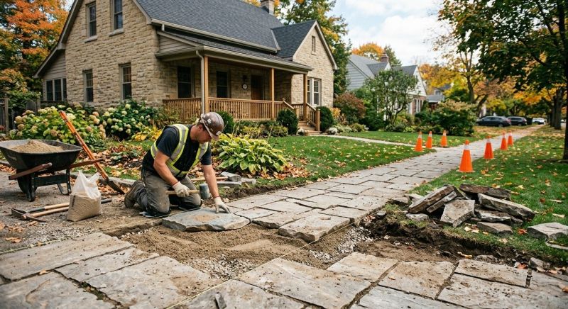 Sidewalk Stone Restoration