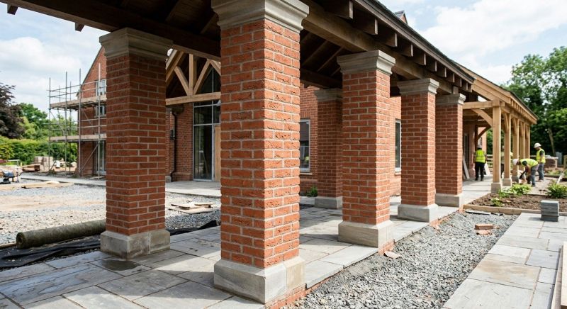 Brick Columns Installation in Fairfield County, CT