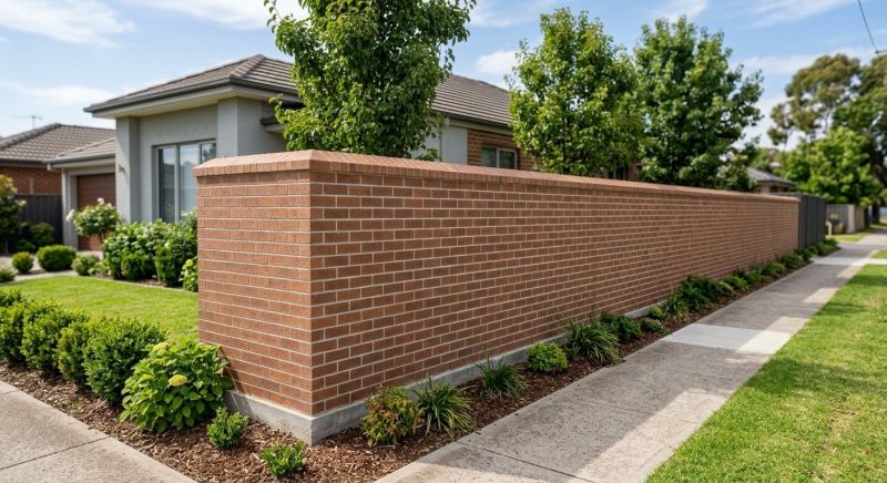 Brick Fence Installation in West Hartford, CT