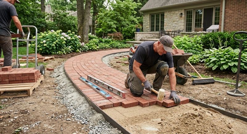 Brick Hardscape Installation in Greenwich, CT
