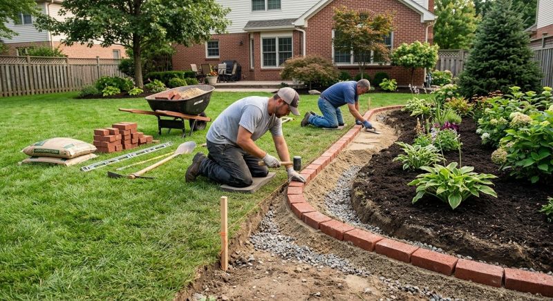Brick Landscaping Installation in Boston, MA