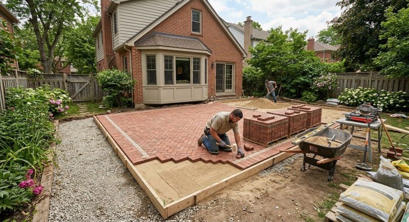 Brick Patio Installation in Fairfield County, CT