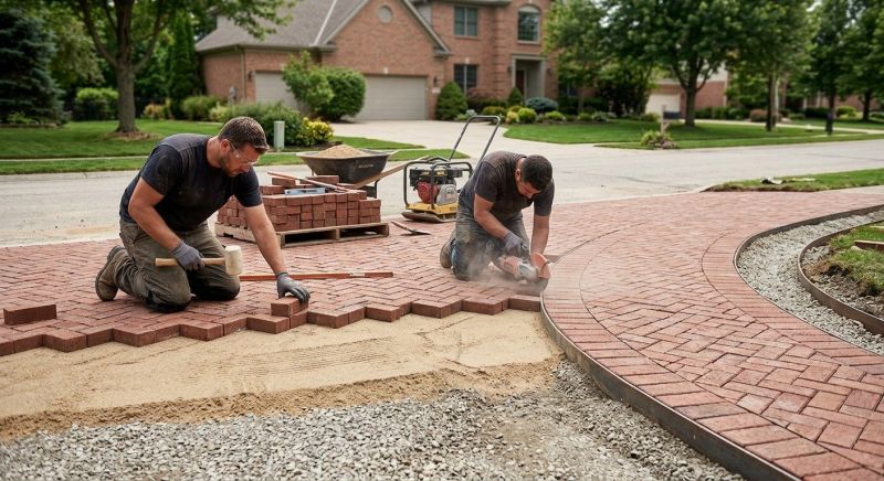 Brick Paving Installation in Worcester, MA