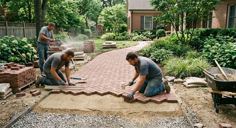 Brick Walkway Installation in Norwalk, CT