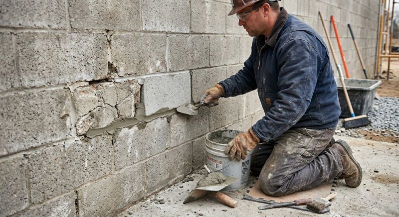 Concrete Block Repair in Cleveland, OH