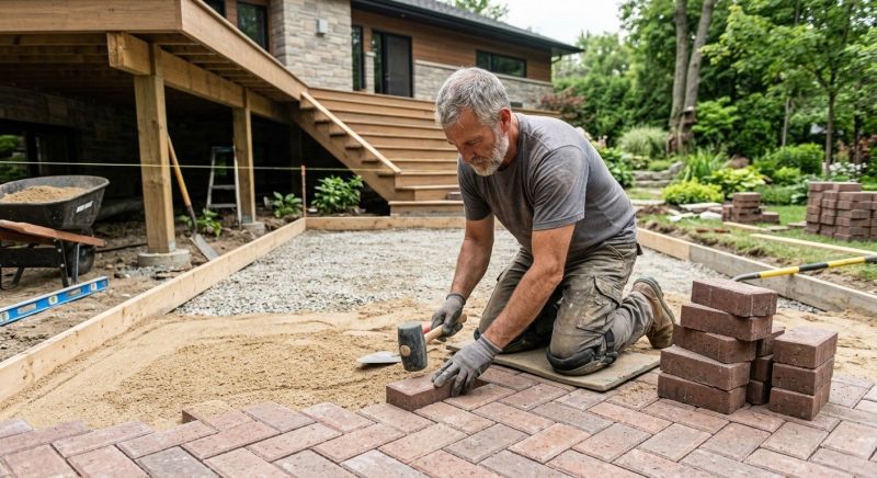 Deck Masonry Installation in West Hartford, CT