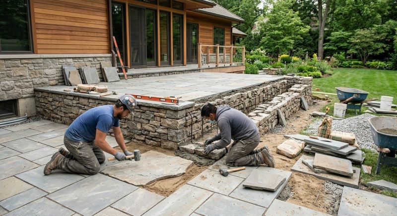 Masonry Steps Installation in Worcester, MA