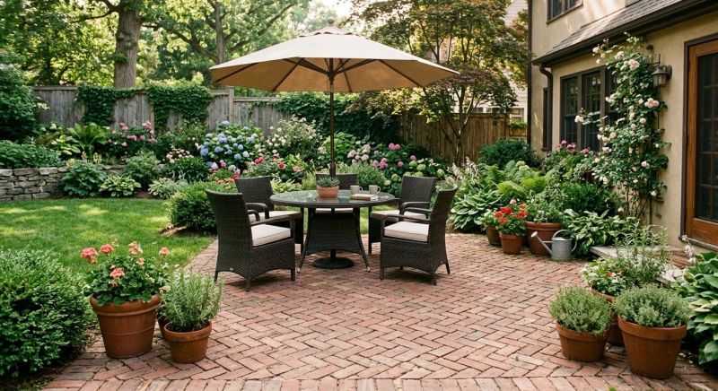 Patio Brick Installation in Boston, MA
