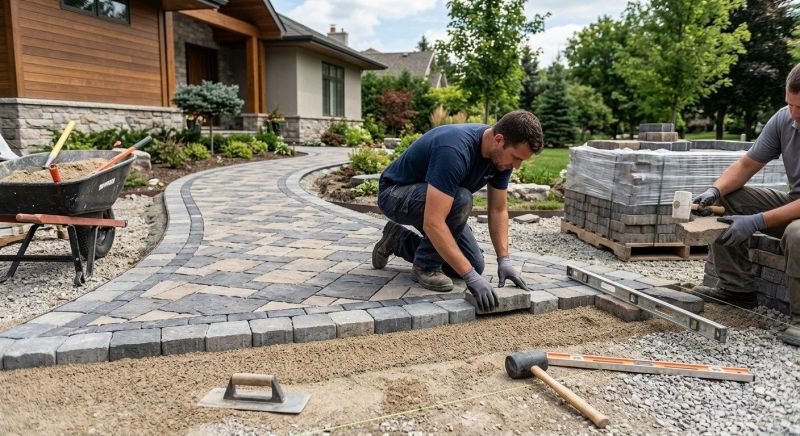 Paver Walkway Installation in Boston, MA