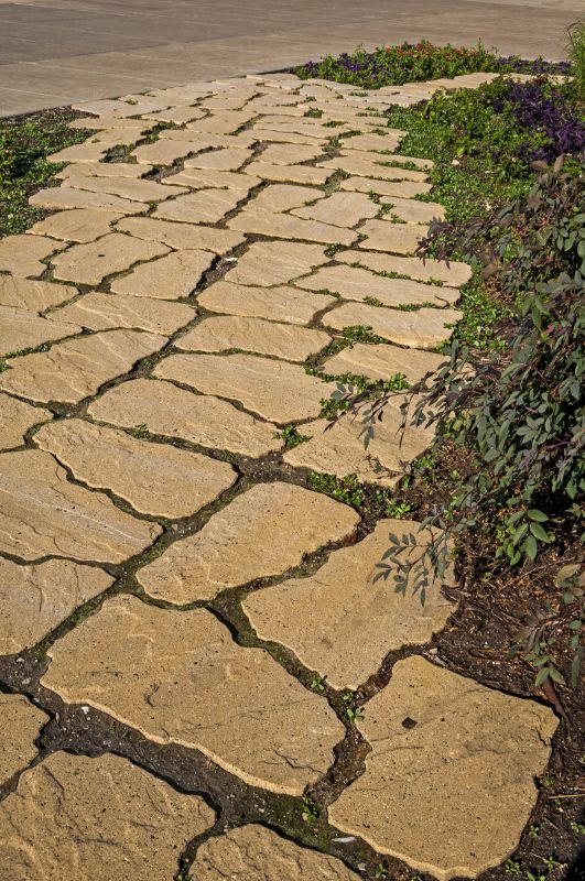 Restored Stone Sidewalks
