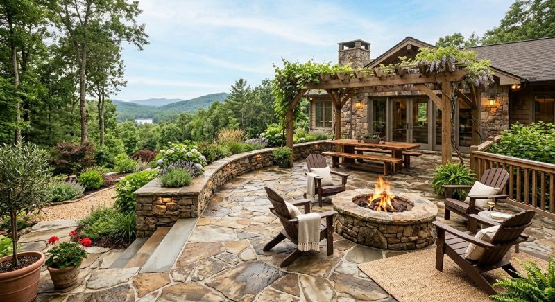 Stone Deck Installation in Fairfield County, CT